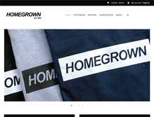 Tablet Screenshot of homegrownskateshop.com